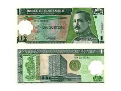CÉDULA GUATEMALA ANO 2008 POLÍMERO 1 QUETZAL - comprar online