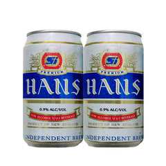 LATA VAZIA HANS PREMIUM LOW ALCOHOL 355 ML ALUMINIO NEW ZEALAND