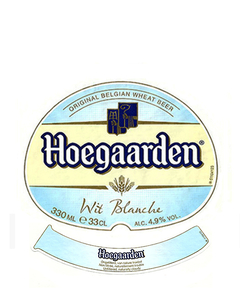 ROTULO HOEGAARDEN BEER WIT BLANCHE 330 ML BELGIQUE - comprar online