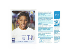 FIGURINHA COPA FIFA 2010 HONDURAS CARLOS COSTLY Nº 618