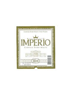 RÓTULO IMPERIO CERVEJA PURO MALTE 300 ML BRAZIL - comprar online