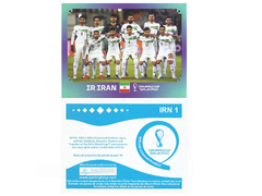 FIGURINHA COPA FIFA 2022 IRAN SELEÇÃO Nº IRN 1