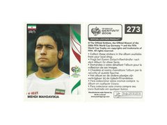 FIGURINHA COPA FIFA 2006 IRAN MEHDI MAHDAVIKIA Nº 273