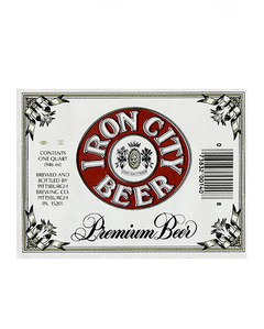 ROTULO IRON CITY BEER PREMIUM 946 ML USA - comprar online