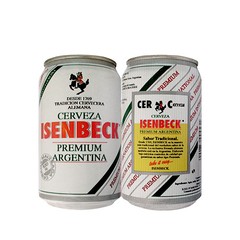 LATA ISENBECK CERVEZA PREMIUM 330 ML ALUMINIO ARGENTINA