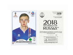 FIGURINHA COPA FIFA 2018 ISLAND JÓN BÖDVARSSON Nº 309