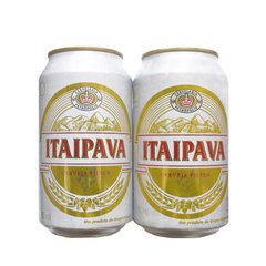 LATA VAZIA ITAIPAVA CERVEJA PILSEN 2012 A 2016 350 ML ALUMÍNIO BRAZIL