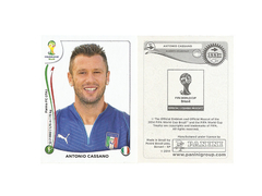 FIGURINHA COPA FIFA 2014 ITALY ANTONIO CASSANO Nº 333X