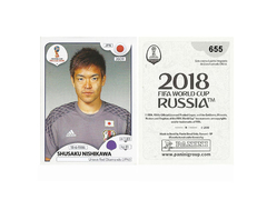 FIGURINHA COPA FIFA 2018 JAPAN SHUSAKU NISHIKAWA Nº 655