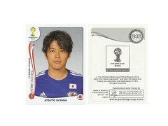 FIGURINHA COPA FIFA 2014 JAPAN ATSUTO UCHIDA Nº 246