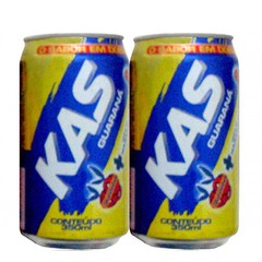 LATA VAZIA REFRIGERANTE KAS GUARANÁ MARACUJÁ 350 ML ALUMÍNIO BRAZIL