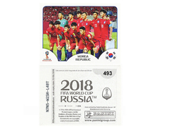 FIGURINHA COPA FIFA 2018 KOREA REPUBLIK SELEÇÃO Nº 493