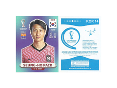 FIGURINHA COPA FIFA 2022 KOREA REPUBLIK SEUNG-HO PAIK Nº KOR 14