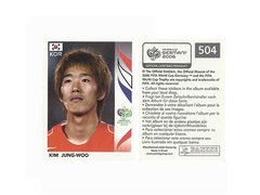 FIGURINHA COPA FIFA 2006 KOREA REPUBLIK KIM JUNG-WOO Nº 504