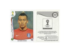 FIGURINHA COPA FIFA 2014 KOREA REPUBLIK KIM SHIN WOOK Nº 637