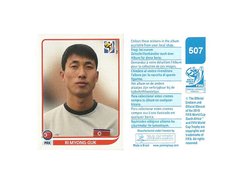 FIGURINHA COPA FIFA 2010 KOREA DEMOCRATIC RI MYONG GUK Nº 507