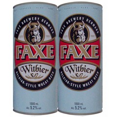 LATA VAZIA FAXE WITBIER 1 LITRO FERRO DENMARK EXPORT BRASIL