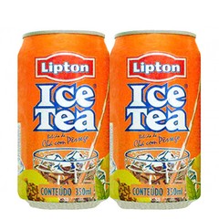 LATA VAZIA REFRIGERANTE LIPTON ICE TEA PÊSSEGO 350 ML ALUMÍNIO ARGENTINA