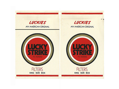 BOX VAZIO LUCKY STRIKE LUCKIES FILTERS CIA SOUZA CRUZ BRASIL - comprar online