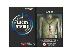 BOX VAZIO LUCKY STRIKE CLICK & ROLL SOUZA CRUZ BRAZIL