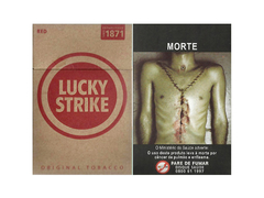 BOX VAZIO LUCKY STRIKE ORIGINAL RED SOUZA CRUZ BRAZIL