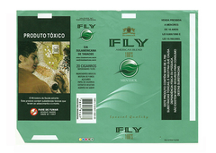 MAÇO VAZIO FLY MENTHOL FILTRO 100s CIA SULAMERICANA TABACOS BRAZIL