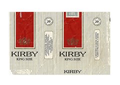 MAÇO VAZIO KIRBY KING SIZE CABOFRIENSE CIGARROS LTDA BRASIL