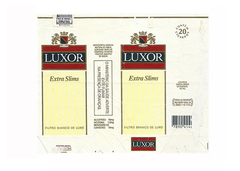 MAÇO VAZIO LUXOR FILTRO BRANCO EXTRA SLIMS PHILIP MORRIS S/A BRASIL - comprar online