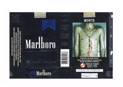 MAÇO VAZIO MARLBORO BLUE ICE FILTRO PHILIP MORRIS BRAZIL