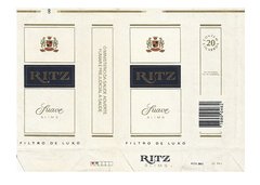 MAÇO VAZIO RITZ SUAVE SLIMS FILTRO CIA FUMOS FCA CIGARROS BRASIL