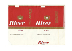 MAÇO VAZIO RIVER 100's FILTER CIGARETTES R J REYNOLDS TOBACCO USA - comprar online