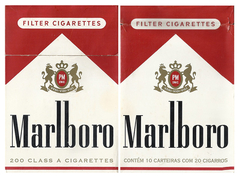 BOX VAZIO MARLBORO FILTER 200 CIGARROS PHILIP MORRIS BRAZIL - comprar online