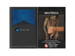 BOX VAZIO MARLBORO BLUE ICE MENTHOL PHILIP MORRIS BRAZIL