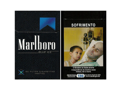 BOX VAZIO MARLBORO BLUE ICE PHILIP MORRIS BRAZIL