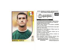 FIGURINHA COPA FIFA 2002 MEXICO MANUEL VIDRIO Nº 496
