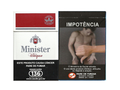 BOX VAZIO MINISTER UNIQUE RED COM FOTO CIA SOUZA CRUZ BRASIL - comprar online