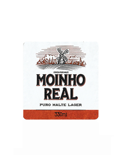 RÓTULO MOINHO REAL CERVEJA PURO MALTE LAGER 330 ML BRAZIL