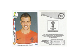 FIGURINHA COPA FIFA 2014 HOLLAND RAFAEL VAN DER VAART Nº 138