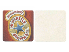 BOLACHA NEWCASTLE BROWN ALE QUADRADA 9 CM ENGLAND