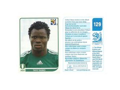 FIGURINHA COPA FIFA 2010 NIGERIA TAYE TAIWO Nº 129