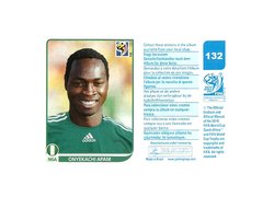 FIGURINHA COPA FIFA 2010 NIGERIA ONYEKACHI APAM Nº 132