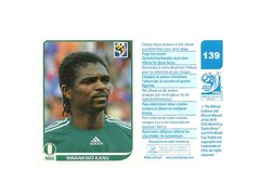 FIGURINHA COPA FIFA 2010 NIGERIA NWANKWO KANU Nº 139