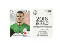 FIGURINHA COPA FIFA 2018 NIGERIA WILLIAM TROOST-EKONG Nº 337