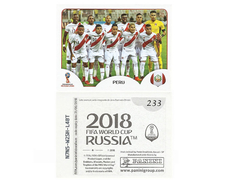 FIGURINHA COPA FIFA 2018 PERU SELEÇÃO Nº 233