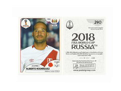 FIGURINHA COPA FIFA 2018 PERU ALBERTO RODRÍGUEZ Nº 240