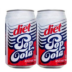 LATA REFRIGERANTE POP COLA ANTARCTICA DIET 350 ML ALUMÍNIO BRASIL