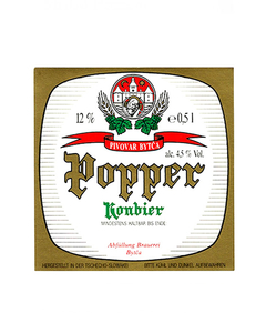 ROTULO POPPER KONBIER PIVOVAR 0,5 L CZECH - comprar online