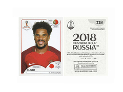 FIGURINHA COPA FIFA 2018 PORTUGAL ELISEU Nº 118
