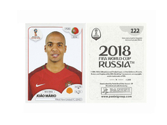 FIGURINHA COPA FIFA 2018 PORTUGAL JOÃO MÁRIO Nº 122