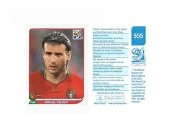 FIGURINHA COPA FIFA 2010 PORTUGAL MIGUEL VELOSO Nº 555